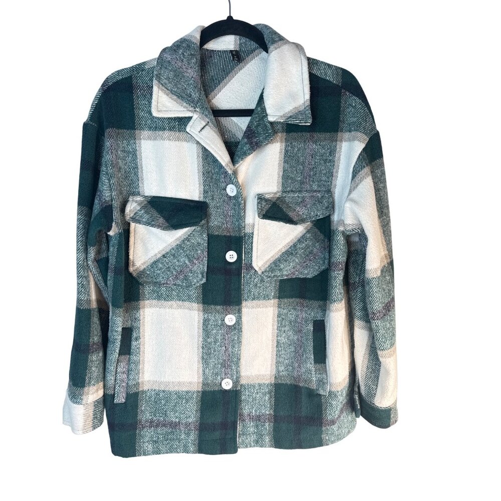 2/$30 Zaful Medium Womens Plaid Button-Up Jacket